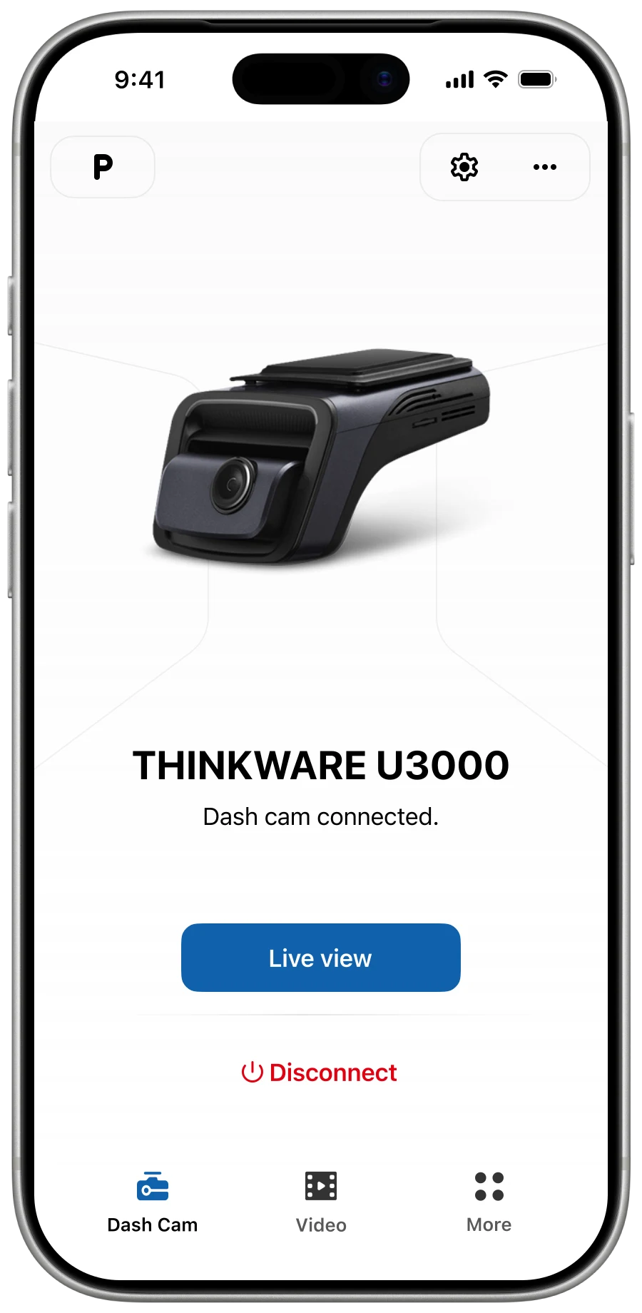 Dash Cam LINK app — gallery with event-first timeline.