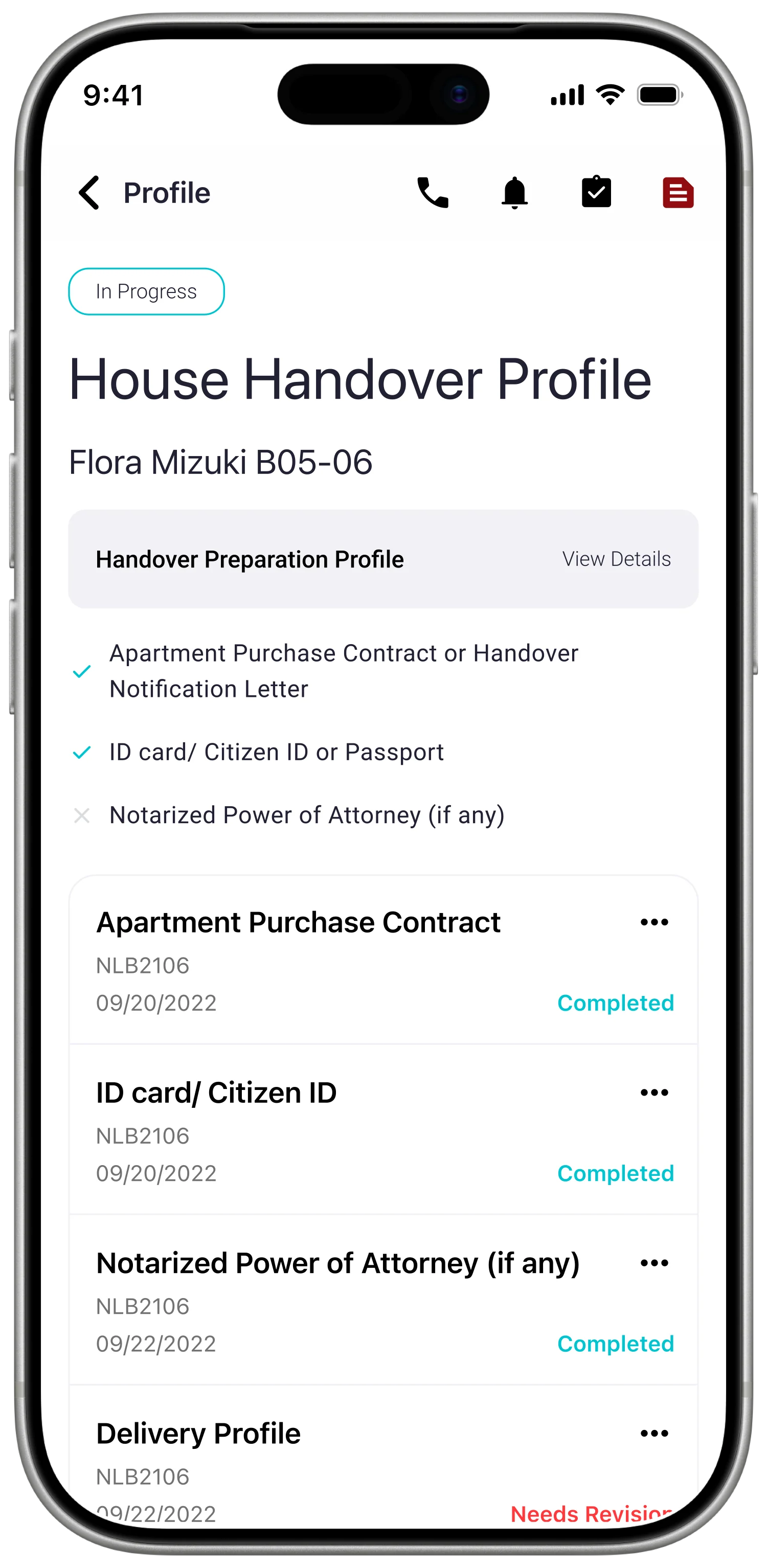 HousePlus post-purchase app — mockup screen 5 of 7.