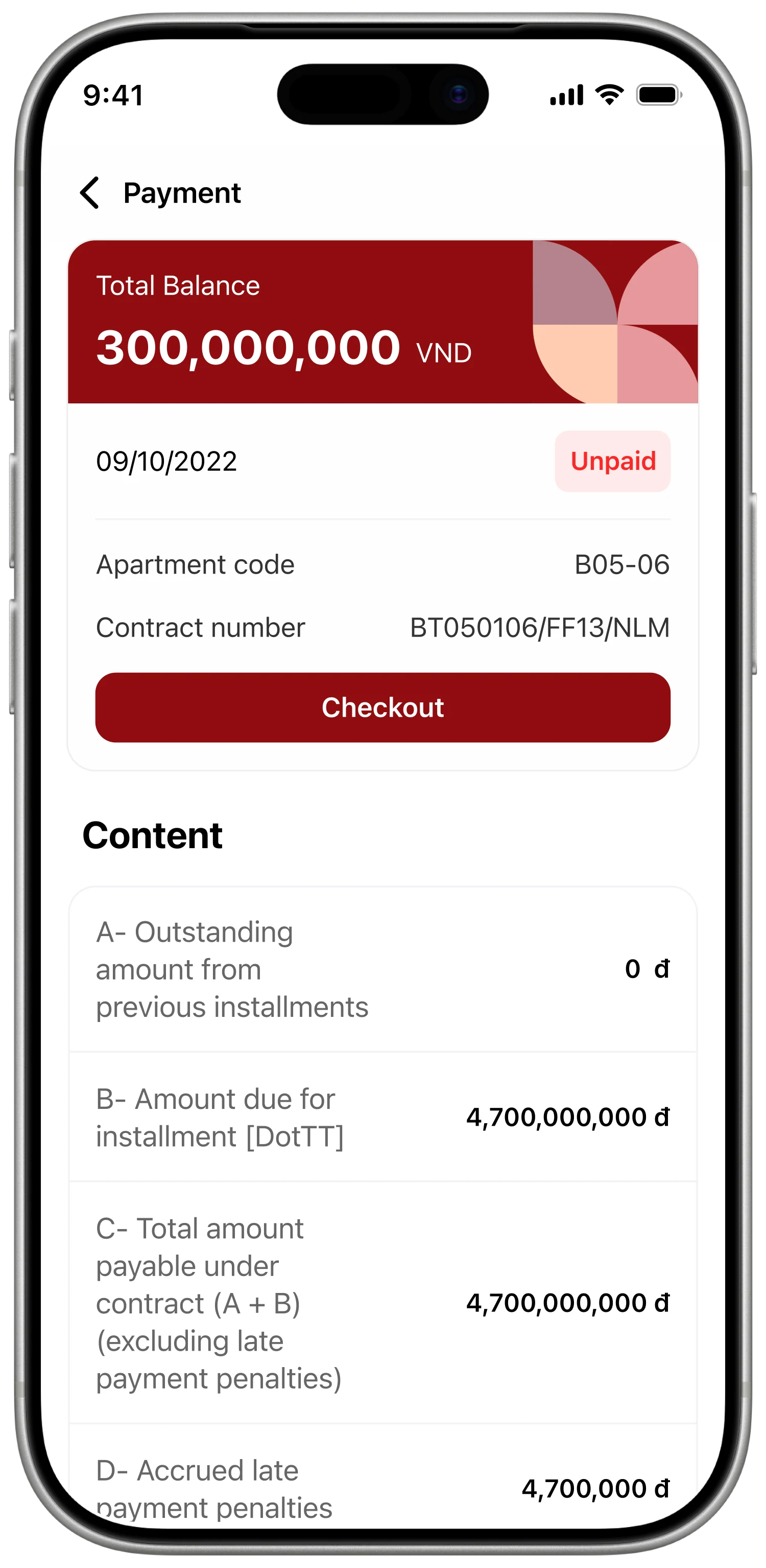 Pre-written transfer-message detail — recipient, account, amount, and reference code pre-filled, with a one-tap Copy message button and a banner explaining the syntax.